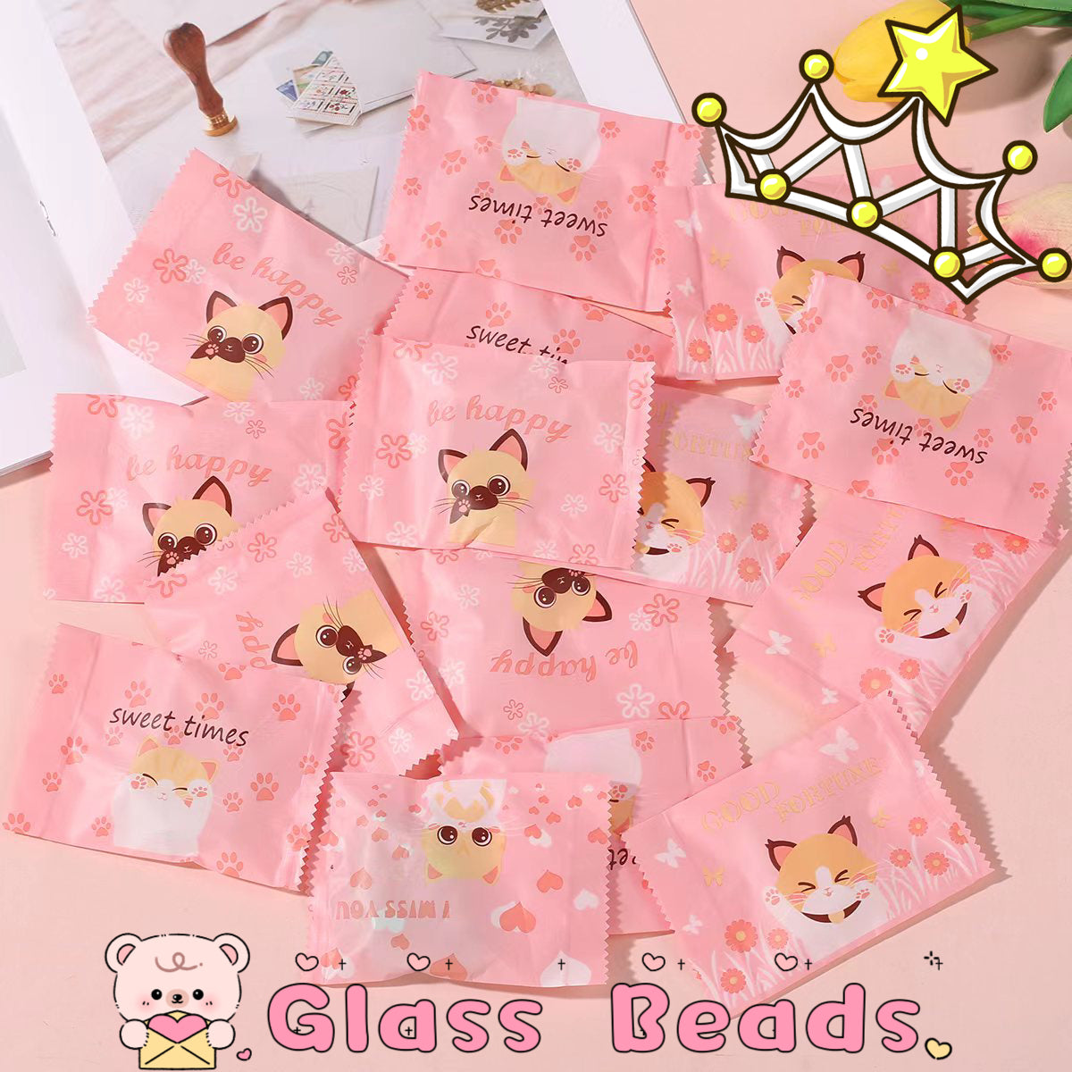 DIY Glass Beads Lucky Bags - Open in Live