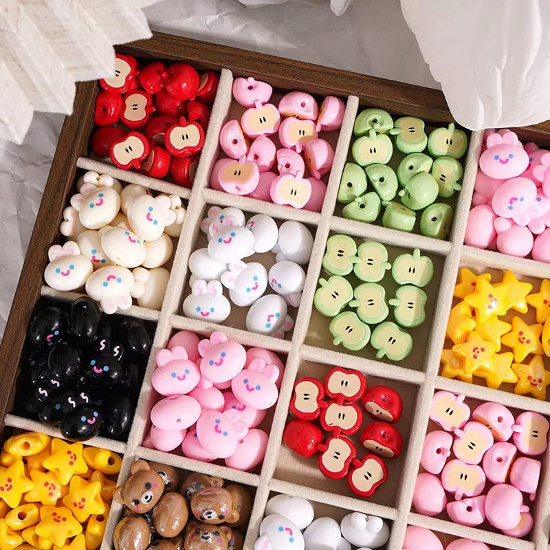 Acrylic Beads Lucky Bags - Open in Live - for Beaded Pen Chain DIY