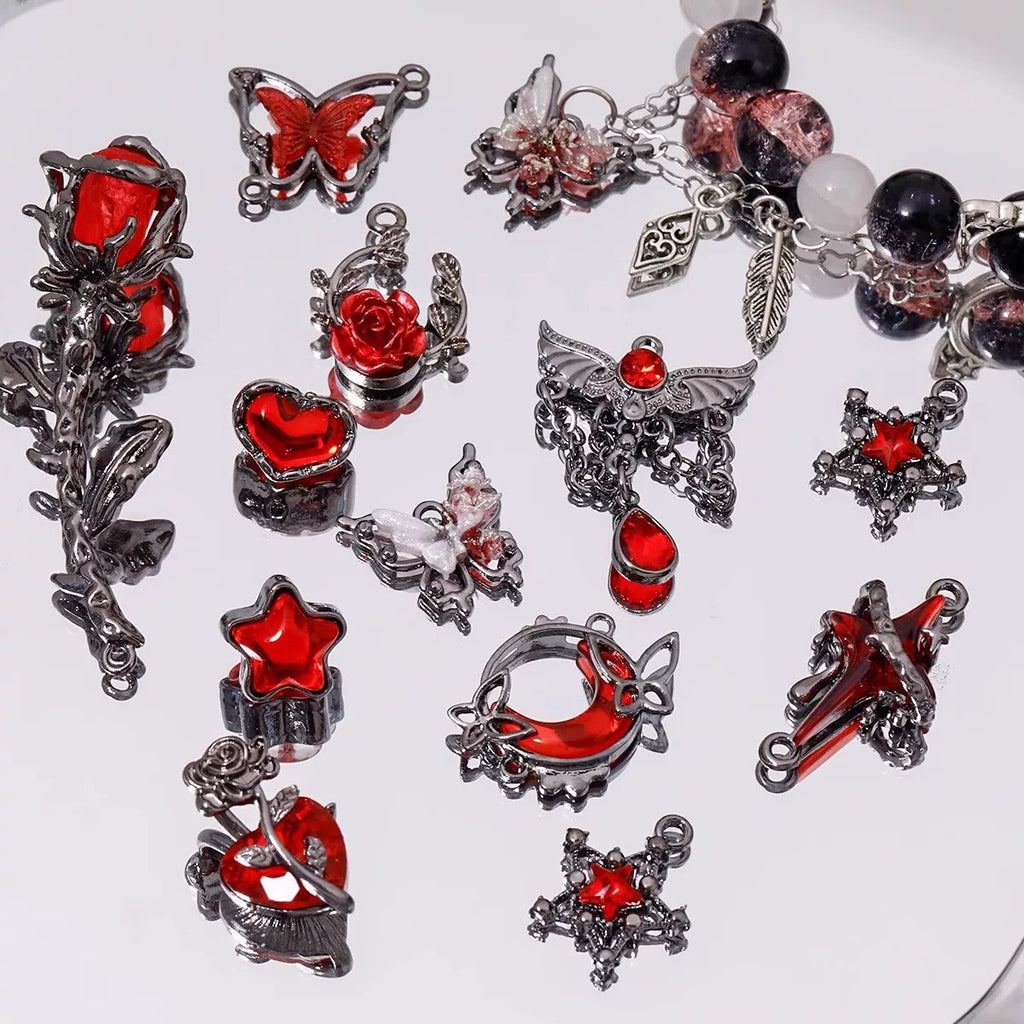 Vintage Dark Metal Charms Mix---Shovel in live