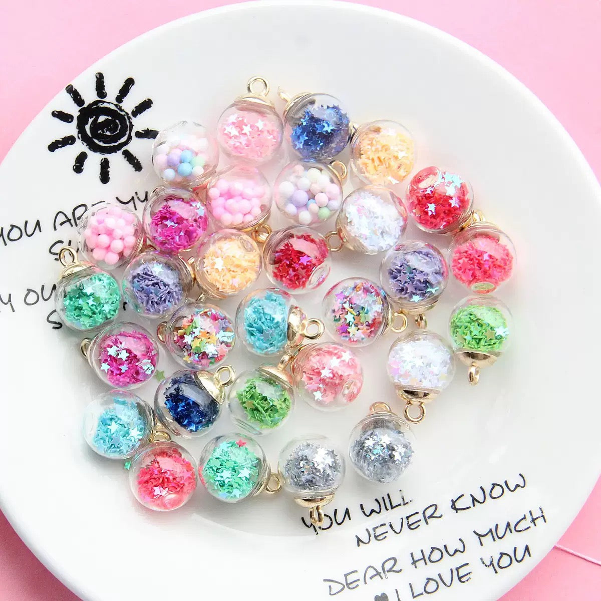 High  Quality Resin Beads  DIY For Pen/Keychin/Bracelet --Scoop in live