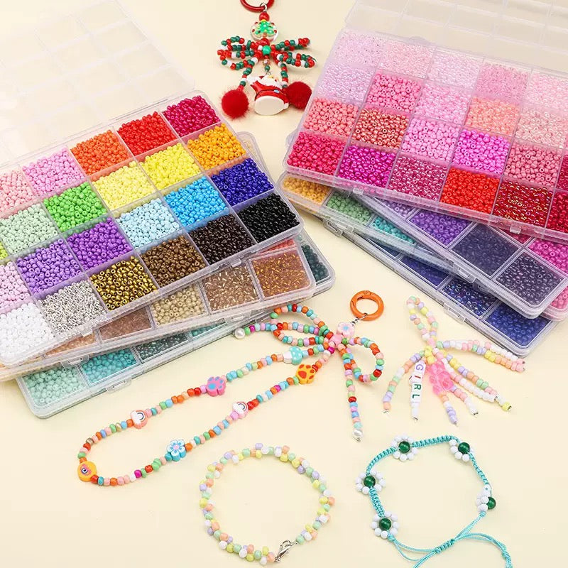 Seed  Beads  Box DIY for  Bracelet/Ring /Keychain/Necklace