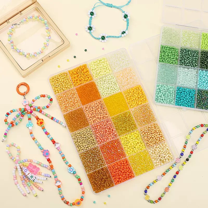 Seed  Beads  Box DIY for  Bracelet/Ring /Keychain/Necklace